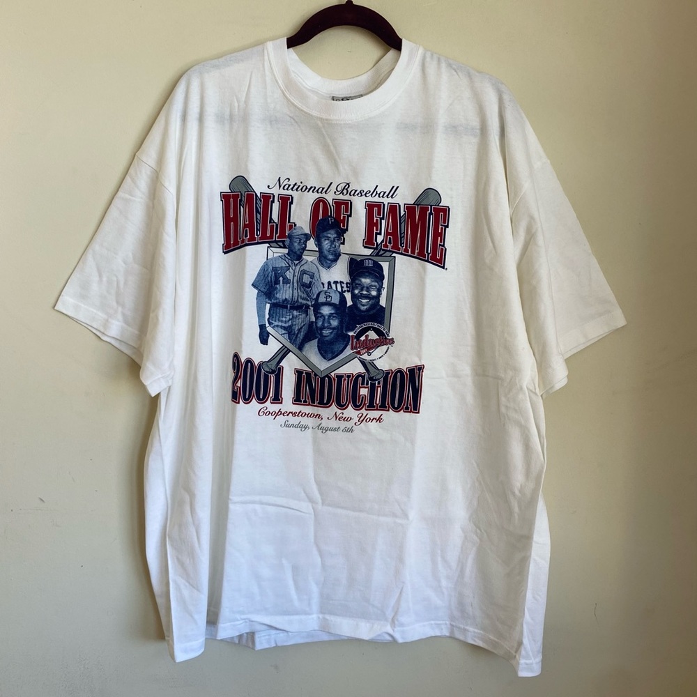 Vintage 2001 Induction Hall Of Fame National Baseball Tee